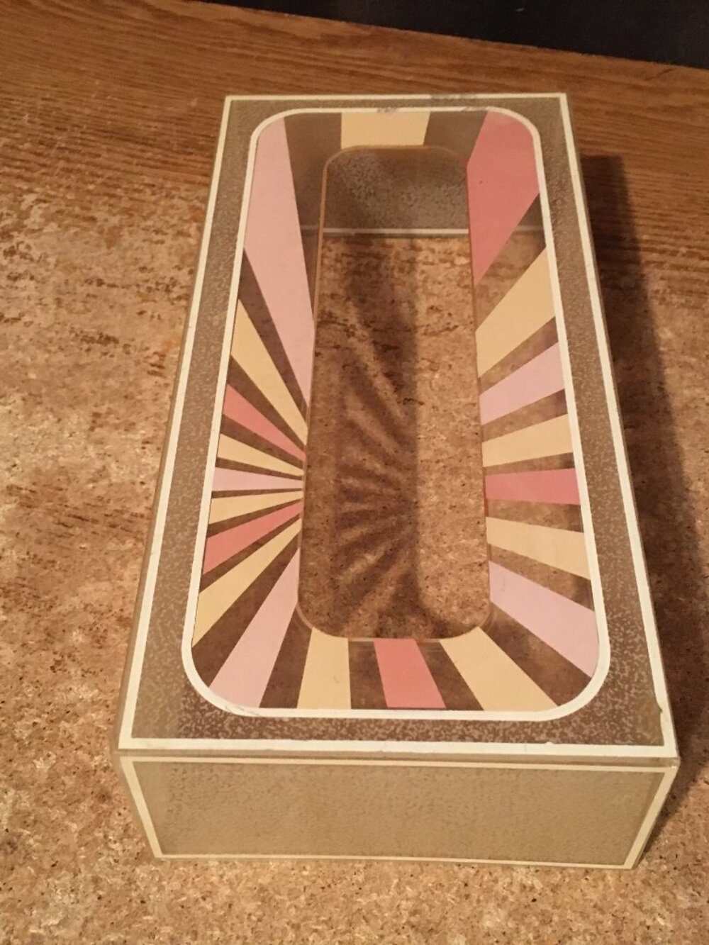 VINTAGE CLEAR ACRYLIC UNICORN TISSUE BOX HOLDER RECTANGULAR